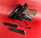 WWII 1938 Mauser P08 Luger S/42 9mm. Holster. 2 Mags. Excellent condition - Image 1 of 17