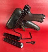 WWII 1938 Mauser P08 Luger S/42 9mm. Matching. Full Rig. Excellent condition