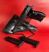 WWII GERMAN 1944 Walther P38 AC44 9mm. 1944 Holster. Excellent Condition - Image 1 of 19