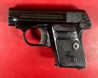 1917 Colt M1908 Vest Pocket Hammerless .25 ACP Excellent Condition - Image 10 of 12