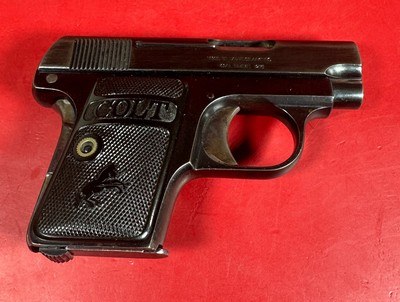 1917 Colt M1908 Vest Pocket Hammerless .25 ACP Excellent Condition - Image 11 of 12