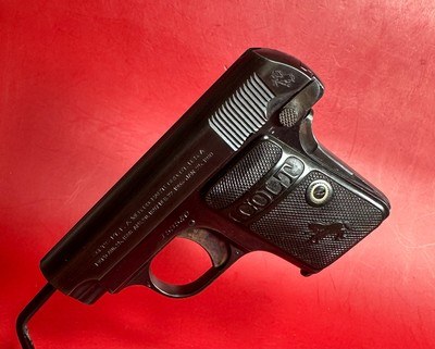 1917 Colt M1908 Vest Pocket Hammerless .25 ACP Excellent Condition - Image 1 of 12