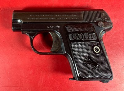 1919 Colt M1908 Vest Pocket Hammerless .25 ACP Excellent Condition - Image 10 of 12