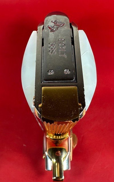 CUSTOM Colt 1911 Polished Stainless, Black, Engraved, Gold Plated 38 Super - Image 8 of 16