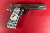 CUSTOM Colt 1911 Polished Stainless, Black, Engraved, Gold Plated 38 Super - Image 11 of 16