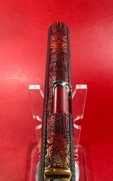 CUSTOM Colt 1911 Polished Stainless, Black, Engraved, Gold Plated 38 Super - Image 6 of 16