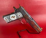 CUSTOM Colt 1911 Polished Stainless, Black, Engraved, Gold Plated 38 Super - Image 2 of 16