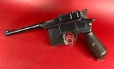 German Mauser Broomhandle 7.63x25mm C96, Stock Holster. Excellent Condition - Image 2 of 16