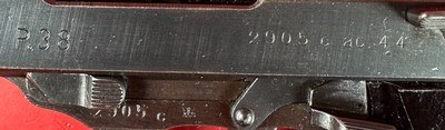 WWII GERMAN 1944 Walther P38 AC44 9mm. 1944 Holster. Excellent Condition - Image 12 of 18