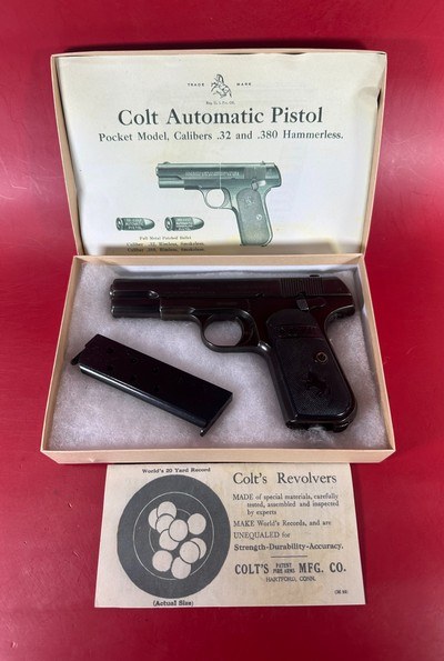 1916 Colt Model 1903 Pocket Hammerless .32 ACP 3.75