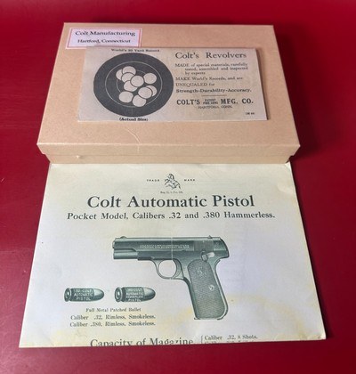 1916 Colt Model 1903 Pocket Hammerless .32 ACP 3.75