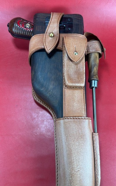 German Mauser C96 Broomhandle Red 9. 9mm luger. Excellent Condition. Rare - Image 18 of 19