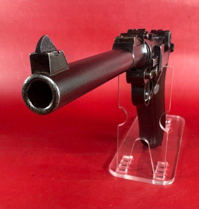 WWI 1918 DWM P08 Artillery Luger STOCK, 2 mags TOOLS, HOLSTER 9mm Excellent - Image 4 of 18