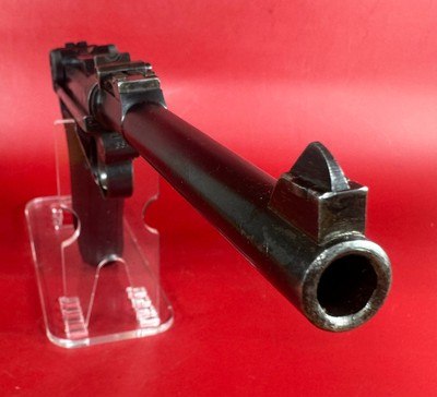 WWI 1918 DWM P08 Artillery Luger STOCK, 2 mags TOOLS, HOLSTER 9mm Excellent - Image 5 of 18