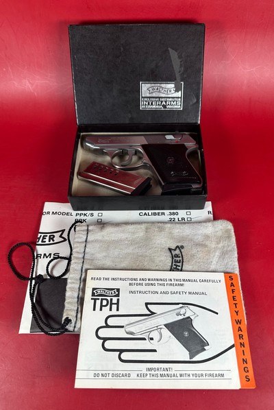 Super Rare Walther Model TPH Stainless .22 LR LNIB - Image 1 of 14