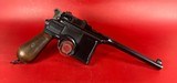 Mauser Broomhandle 7.63x25mm C96 Matching Stock / Holster. Excellent - Image 3 of 18