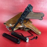 WWII 1941 Mauser P08 Luger BYF 9mm. Holster. 2 Mags. Excellent Condition - Image 1 of 18