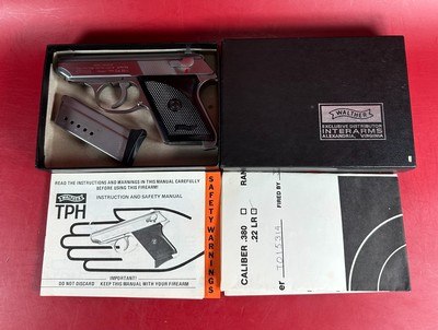 Super Rare Walther Model TPH Stainless .22 LR LNIB - Image 1 of 16