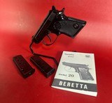 Beretta Model 20 25ACP Tip Up Barrel. 2 mags. Excellent condition. Rare - Image 1 of 13
