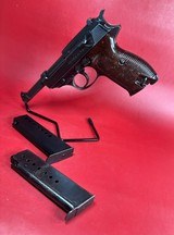 WWII GERMAN 1943 Walther P38 AC43 9mm 2 mags. Excellent Condition - Image 1 of 15