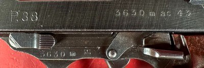 WWII GERMAN 1943 Walther P38 AC43 9mm 2 mags. Excellent Condition - Image 12 of 15