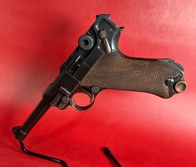 German DWM Luger Pistol P08 .30 Luger. 2 mags. Tool. Holster. Matching. - Image 2 of 15