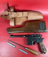 German Mauser C96 Broomhandle Red 9. 9mm. Excellent Condition. Matching - Image 1 of 19