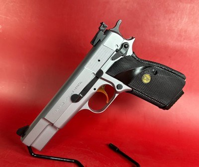 1996 Browning Hi power, Silver Chrome, Gold Trigger, Adj Sights, 9mm 2-13rd - Image 2 of 17