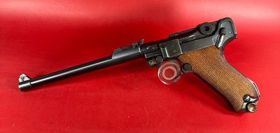 WWI 1917 DWM P08 Artillery Luger. STOCK, 2 mags TOOLS, HOLSTER 9mm Matching - Image 2 of 17