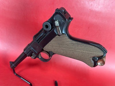 WWI 1917 German Erfurt P08 Luger 9mm Matching. Excellent Condition - Image 2 of 14