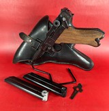 WWII 1941 Mauser P08 Luger BYF 9mm. Matching. Full rig. 2 Mags. Excellent Condition - Image 1 of 18