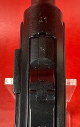 WWII 1941 Mauser P08 Luger BYF 9mm. Matching. Full rig. 2 Mags. Excellent Condition - Image 8 of 18
