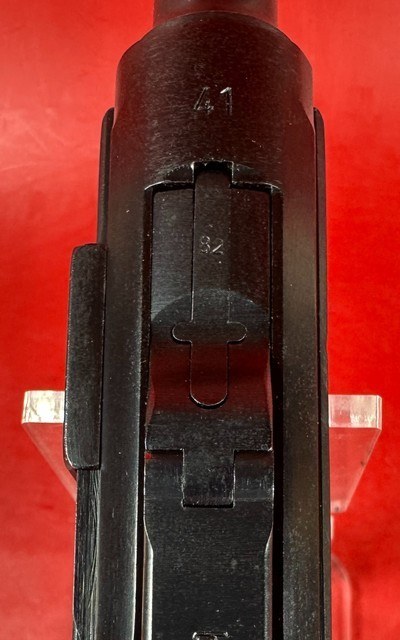 WWII 1941 Mauser P08 Luger BYF 9mm. Matching. Full rig. 2 Mags. Excellent Condition - Image 8 of 18