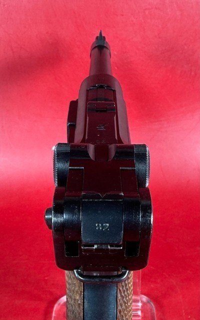 WWII 1941 Mauser P08 Luger BYF 9mm. Matching. Full rig. 2 Mags. Excellent Condition - Image 6 of 18