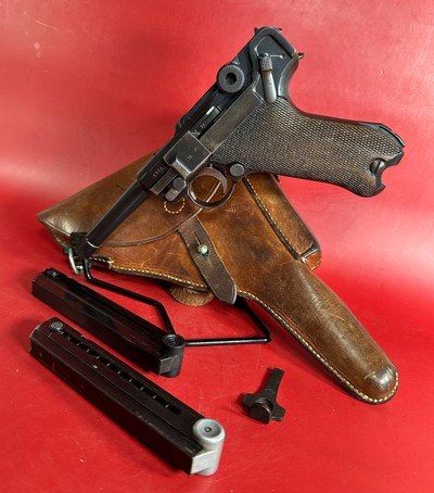 G-Dated 1935 Mauser P08 Luger S/42 9mm. Matching. Full Rig Excellent cond. - Image 1 of 16