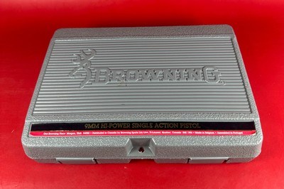 1995 Browning Hi power, Silver Chrome, Gold Trigger, Adj Sights, 9mm 2-13rd - Image 14 of 14