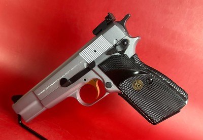 1995 Browning Hi power, Silver Chrome, Gold Trigger, Adj Sights, 9mm 2-13rd - Image 2 of 14