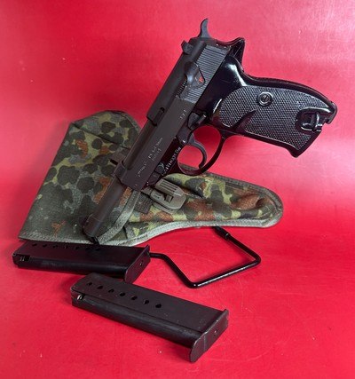Walther P1 - P38 West German Military 9mm. 2 mags. BW stamped. Holster. Exc - Image 1 of 15