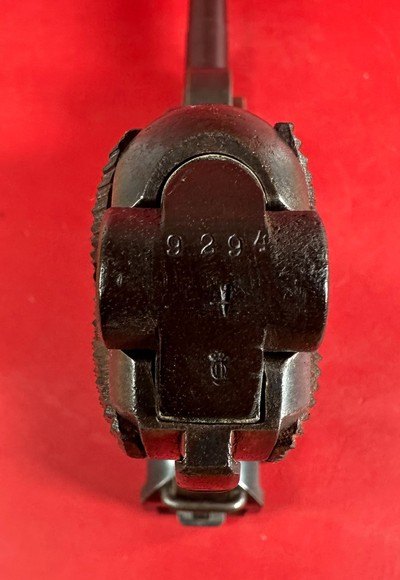 WWI 1917 DWM P08 Artillery Luger. STOCK, 2 mags TOOLS, HOLSTER 9mm Matching - Image 10 of 17