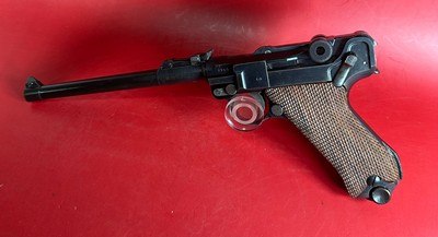 WWI 1917 DWM P08 Artillery Luger. STOCK, 2 mags TOOLS, HOLSTER 9mm Matching - Image 2 of 17