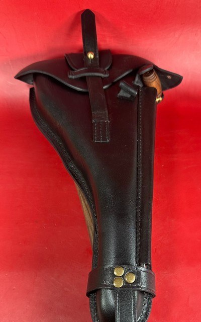 WWI 1917 DWM P08 Artillery Luger. STOCK, 2 mags TOOLS, HOLSTER 9mm Matching - Image 16 of 17