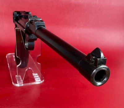 WWI 1917 DWM P08 Artillery Luger. STOCK, 2 mags TOOLS, HOLSTER 9mm Matching - Image 5 of 17