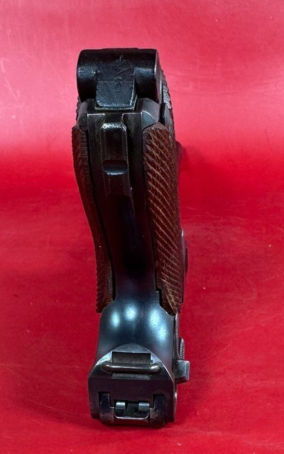 WWI 1917 DWM P08 Artillery Luger. STOCK, 2 mags TOOLS, HOLSTER 9mm Matching - Image 11 of 17