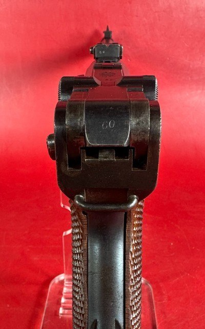 WWI 1917 DWM P08 Artillery Luger. STOCK, 2 mags TOOLS, HOLSTER 9mm Matching - Image 6 of 17