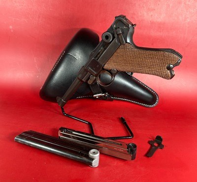 1917 German Erfurt P08 Luger 9mm Matching. Holster. Tool. 2 mags Excellent - Image 1 of 16