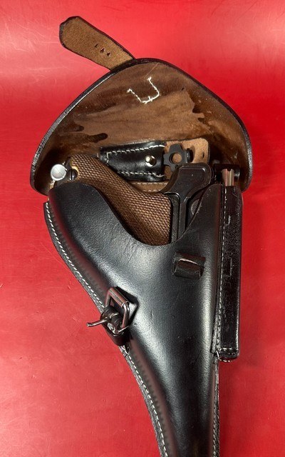 WWII 1938 Mauser P08 Luger S/42 9mm. Matching. Full Rig Excellent condition - Image 15 of 17