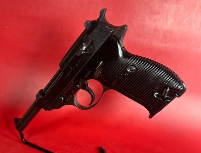 WWII GERMAN 1944 Walther P38 AC43 9mm. 2 mags. Holster. Excellent Condition - Image 2 of 17
