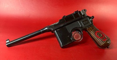German Mauser C96 Broomhandle Red 9. 9mm luger. Excellent Condition. Rare - Image 2 of 21