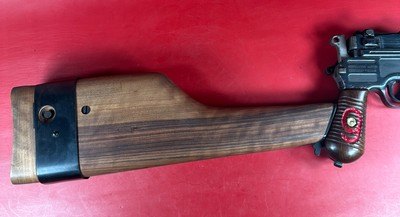 German Mauser C96 Broomhandle Red 9. 9mm luger. Excellent Condition. Rare - Image 19 of 21