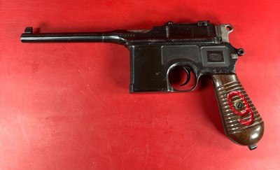 German Mauser C96 Broomhandle Red 9. 9mm luger. Excellent Condition. Rare - Image 13 of 21